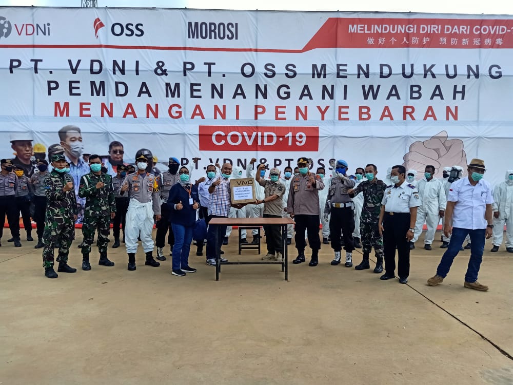 PT VDNI Kembali Serahkan Bantuan Penanganan Covid-19