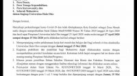 Rektor UHO Perpanjang Pelaksanaan Kerja dan Belajar dari Rumah Hingga 15 Mei