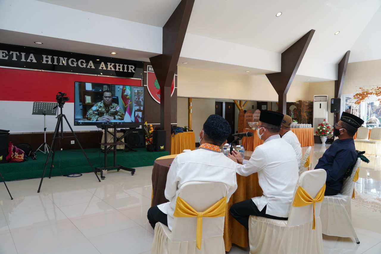 Pangdam Hasanuddin Silaturahmi Secara Virtual dengan Prajurit dan Tenaga Medis