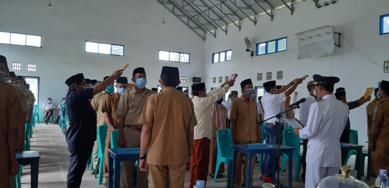 39 Perangkat Desa di Kecamatan Maginti Resmi Dilantik, Ini Pesan Camat