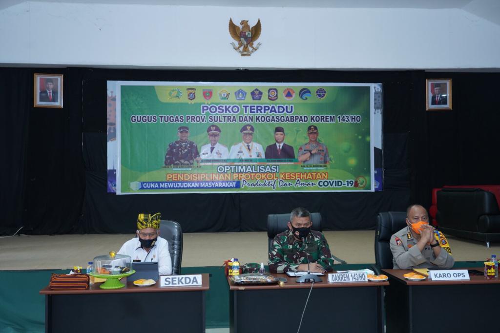 Pangdam Hasanuddin Gelar Webinar bersama Forkopimda Sultra