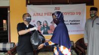 ASLI Peduli Covid19 Sambangi Kecamatan Kendari, Bagikan Ratusan Paket Sembako