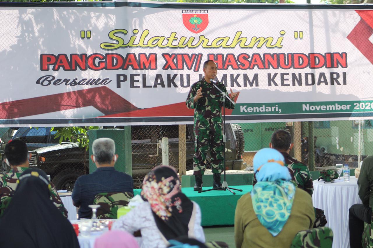 Pangdam Hasanuddin Silaturahmi Bersama Pelaku UMKM Kendari