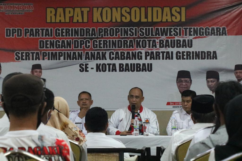 Konsolidasi di Baubau, Andi Ady Aksar Instruksikan Perkuat Struktur Partai, Ganti yang Tidak Aktif