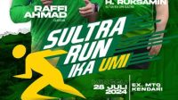 Sultra Run Bersama Rafi Ahmad dan Ruksamin Dibuka 27 Juli, Target Lima Ribu Peserta