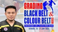Grading Kickboxing Sultra Jadi Gerbang Regenerasi Atlet dan Kaderisasi Pelatih