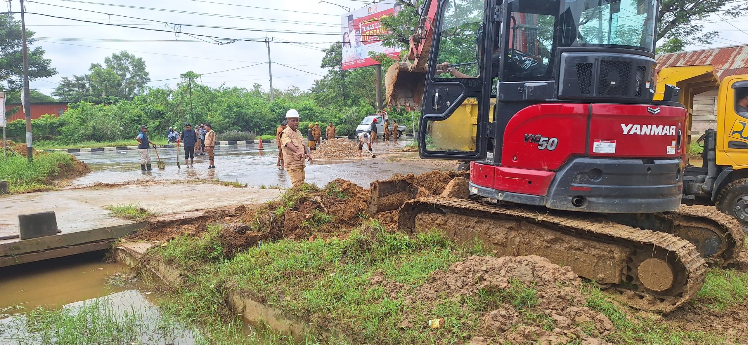 Respon Cepat Pemkot Kendari Tangani Genangan Air di Kelurahan Lepolepo