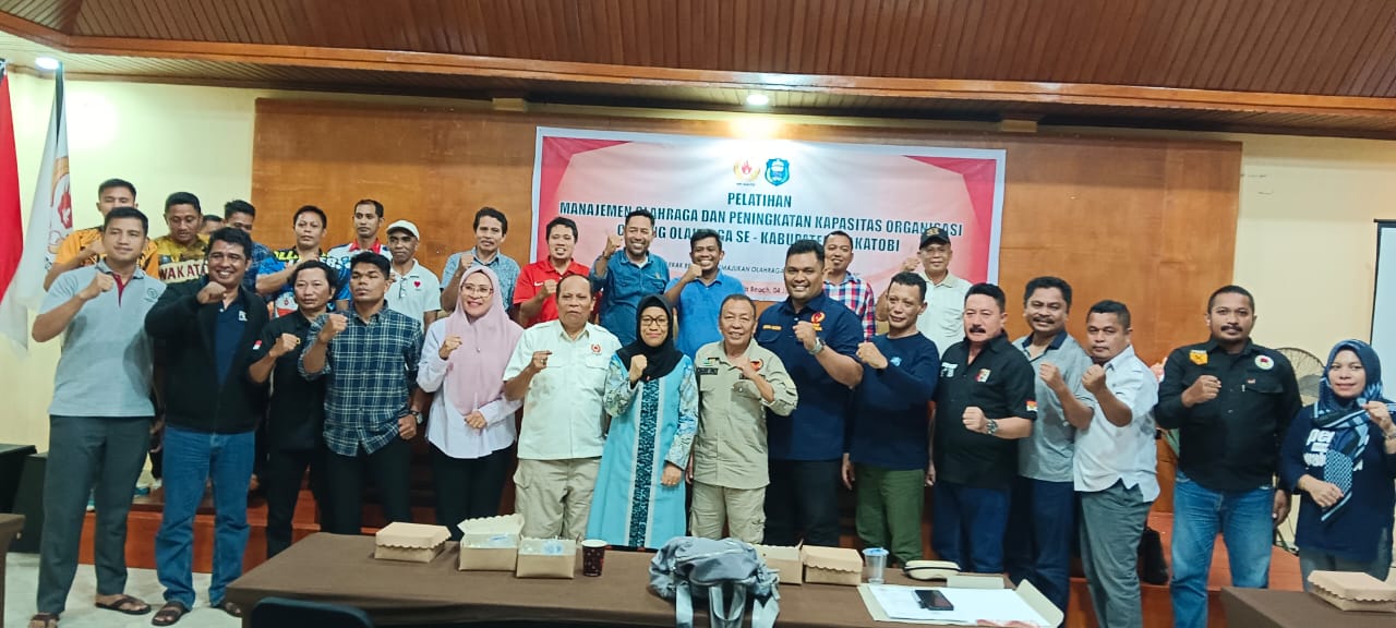 Tingkatkan Kapasitasi Cabor, KONI Wakatobi Gelar Pelatihan Manajemen Olahraga