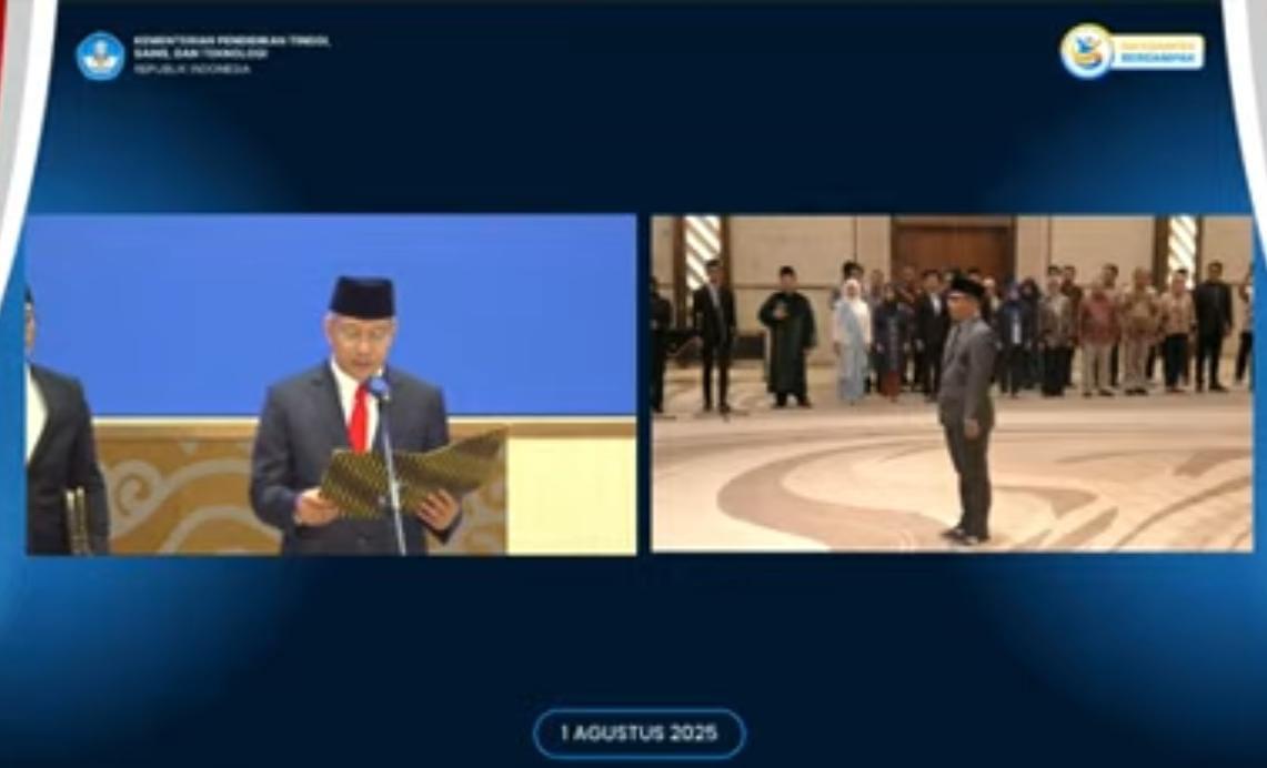 Prof. Armid Resmi Dilantik Sebagai Rektor UHO Periode 2025–2029