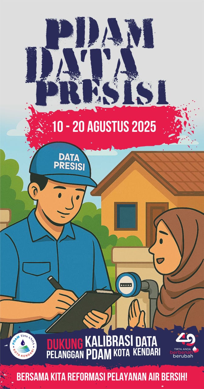 PDAM Kendari Siap Tertibkan Sambungan Ilegal Lewat Pendataan Presisi
