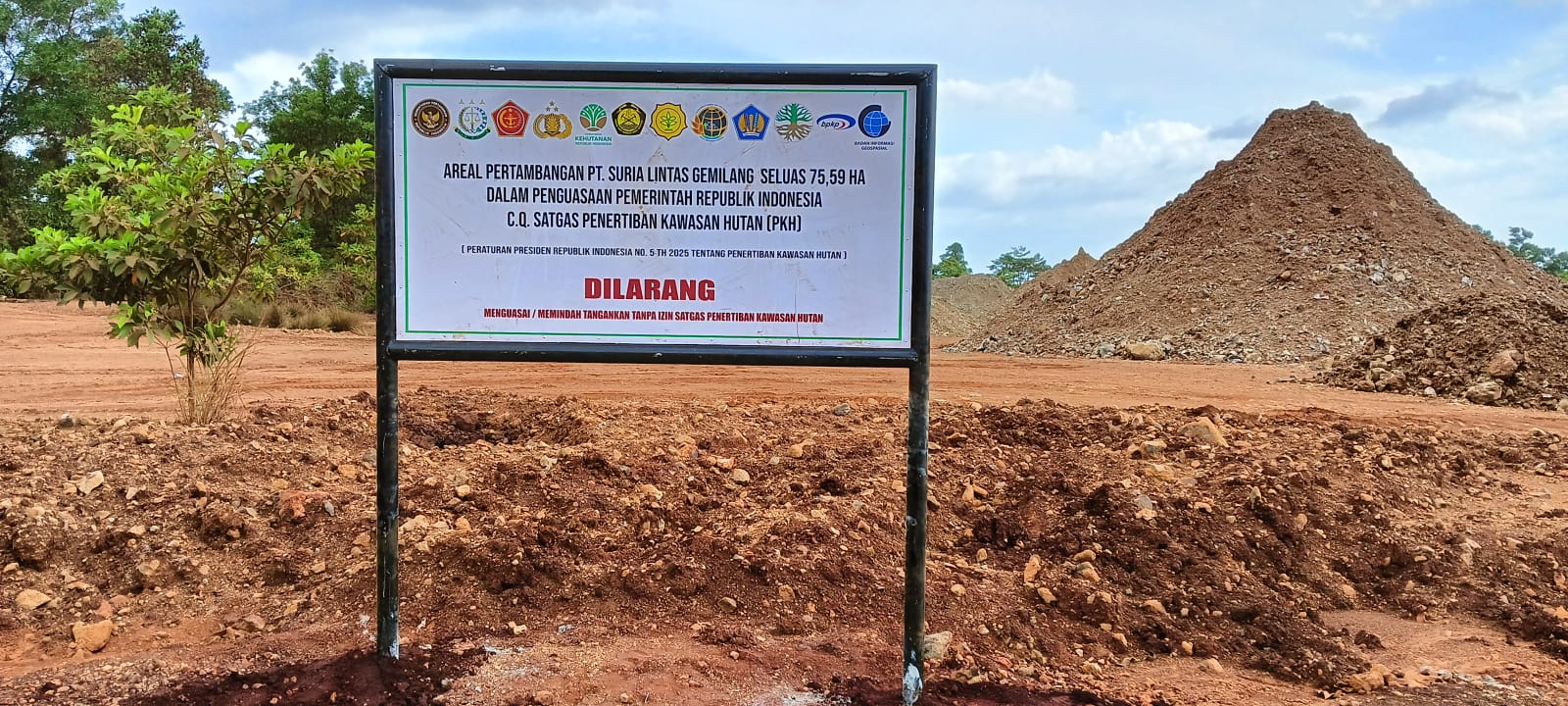 Satgas PKH Segel Lahan dalam Kawasan Hutan Milik Tiga Perusahaan Tambang di Kolaka
