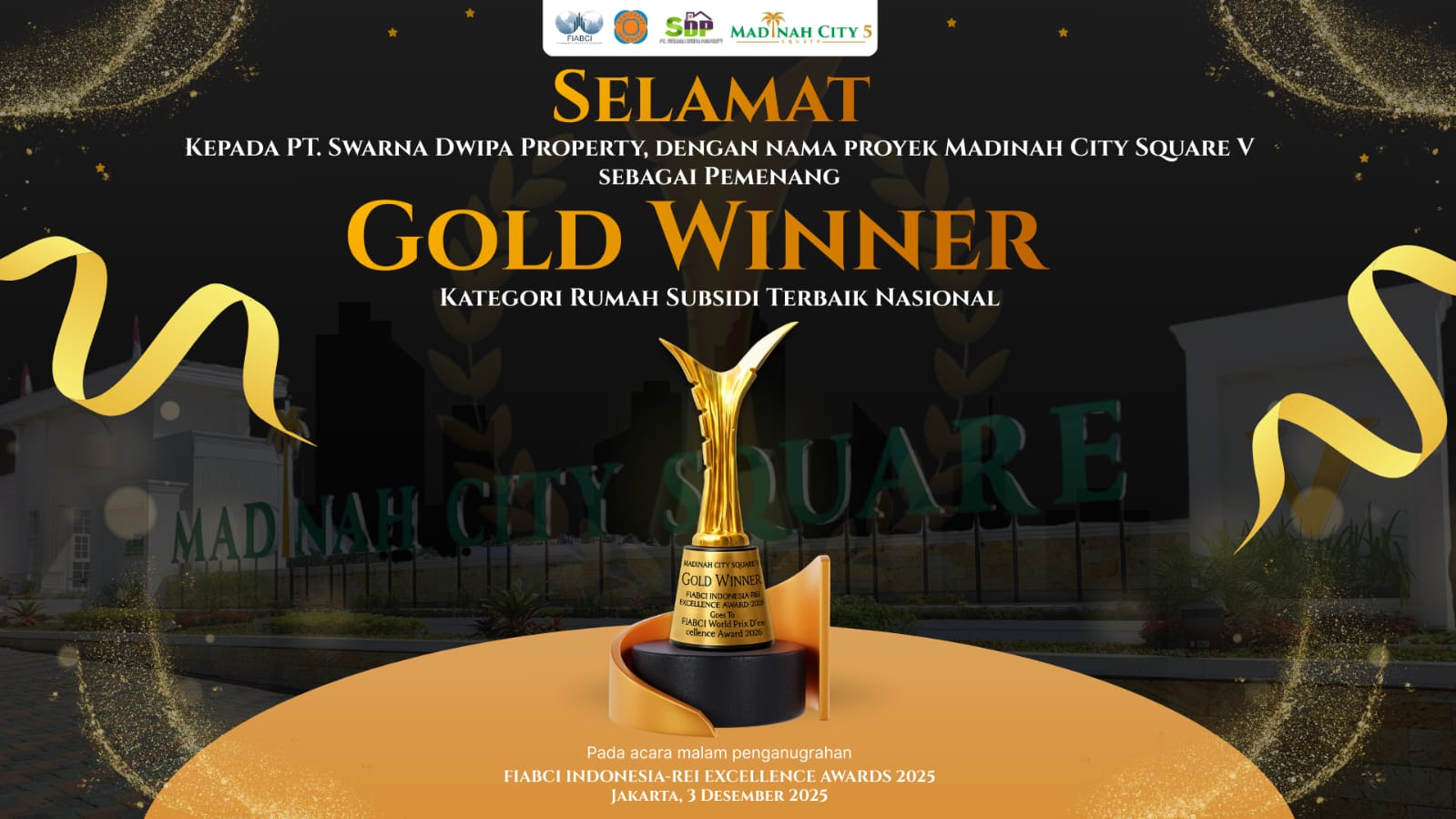 Developer Asal Sultra Kembali Berjaya, Swarna Dwipa Property Rebut Gelar Rumah Subsidi Terbaik Nasional
