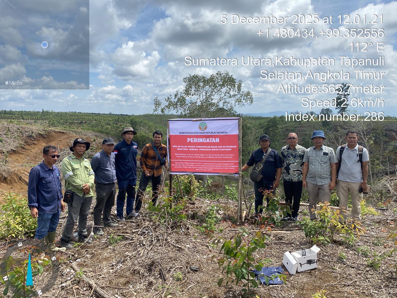 Operasi Besar Gakkum: Kemenhut Segel 5 Lokasi dan Sasar 12 Pelaku Perusak Hutan Tapanuli
