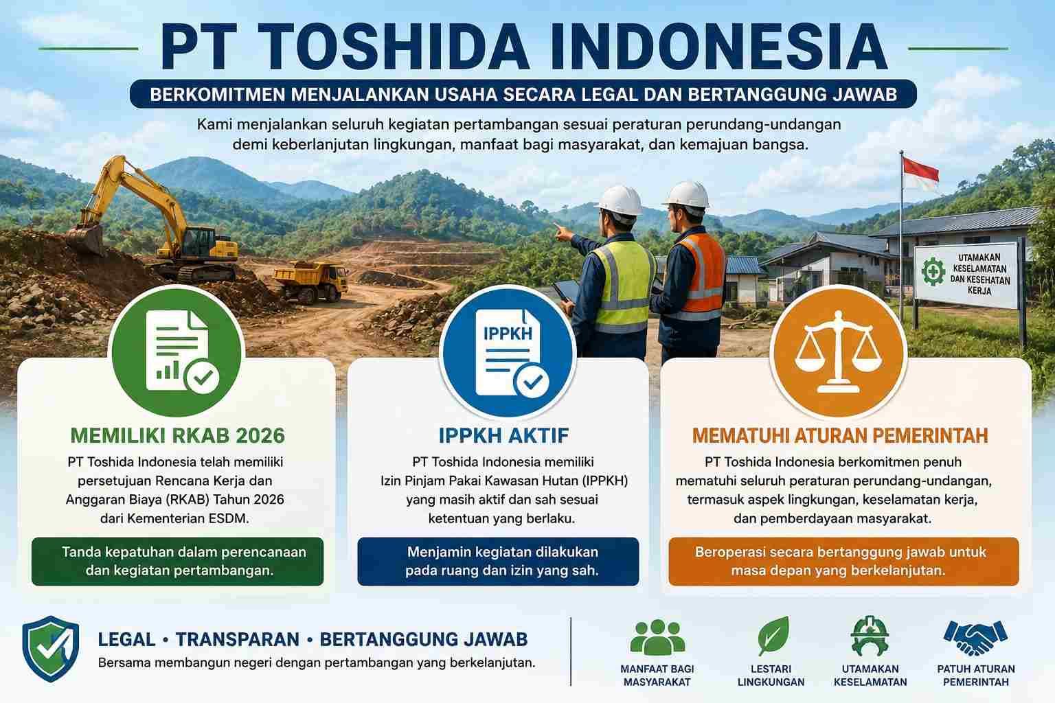 PT Toshida Indonesia Hormati Aspirasi Masyarakat, Namun Fakta Harus Tetap Dikedepankan