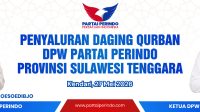 Partai Perindo Sultra Potong 5 Ekor Sapi Sambut Iduladha 1447 Hijriah