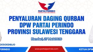 Partai Perindo Sultra Potong 5 Ekor Sapi Sambut Iduladha 1447 Hijriah