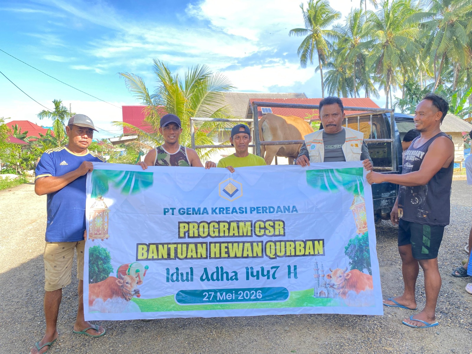 PT GKP Tebar 19 Ekor Sapi Kurban di Wawonii, Dorong Ekonomi Peternak Lokal