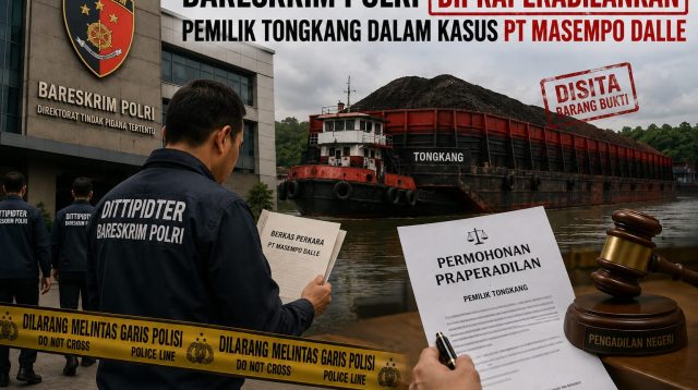 Bareskrim Polri Dipraperadilankan Pemilik Tongkang dalam Kasus PT Masempo Dalle