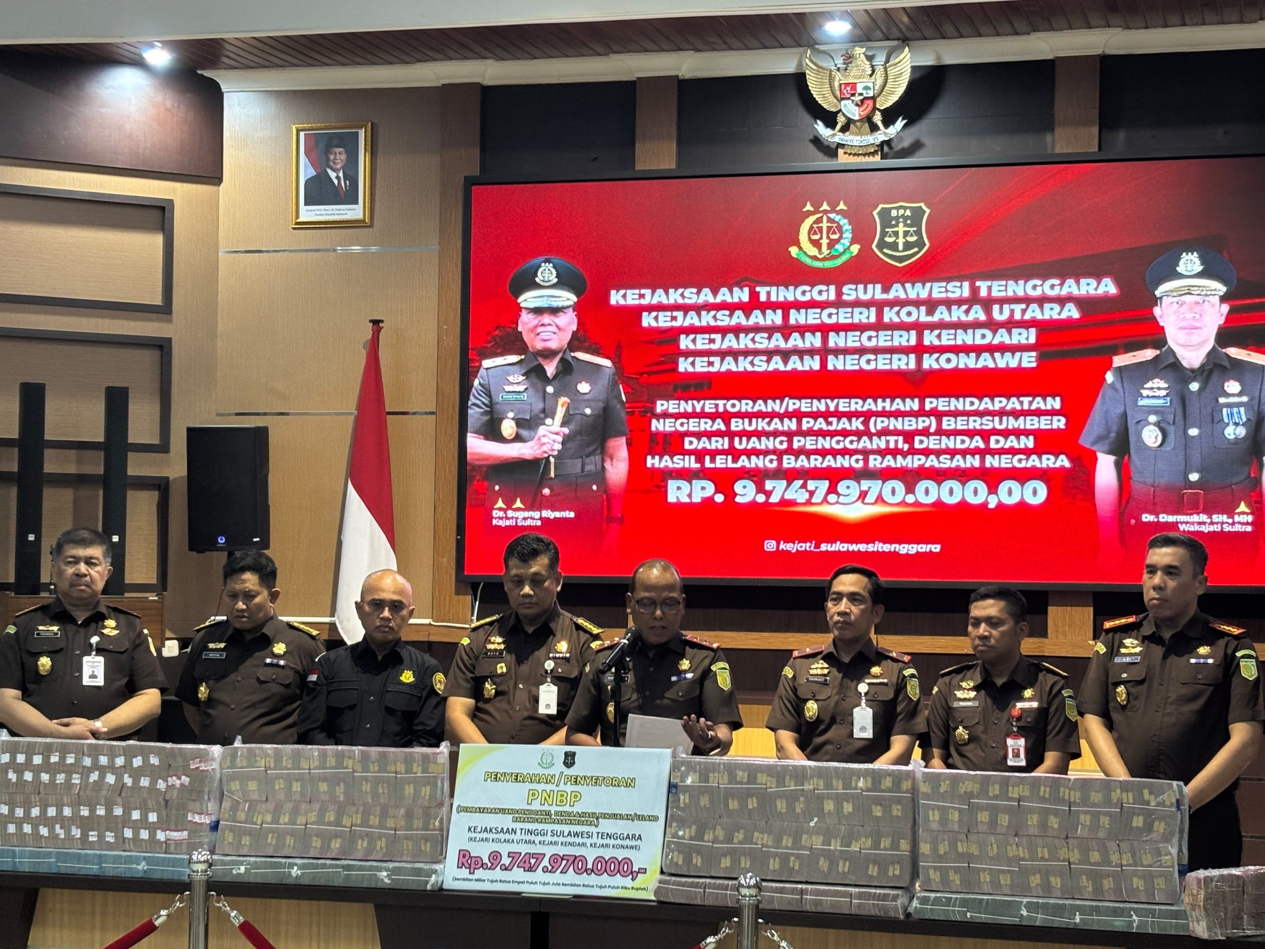 Kejati Sultra Setor Rp 9,74 Miliar ke Kas Negara, Mayoritas dari Pemulihan Kerugian Korupsi Tata Kelola Tambang 