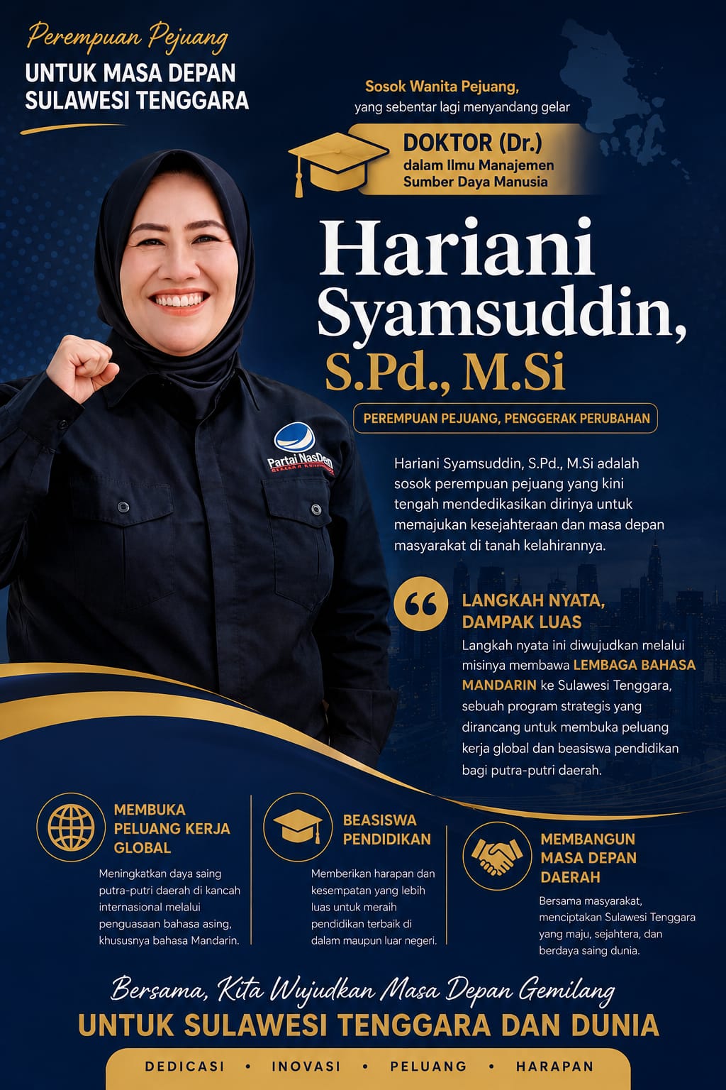Kolaborasi Lintas Sektor, Hariani Syamsuddin Gaet BRCC Indonesia Hadirkan Pusat Bahasa Mandarin di Kolaka