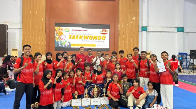 Taekwondo UHO Juara Umum I Kejurprov Sultra 2026