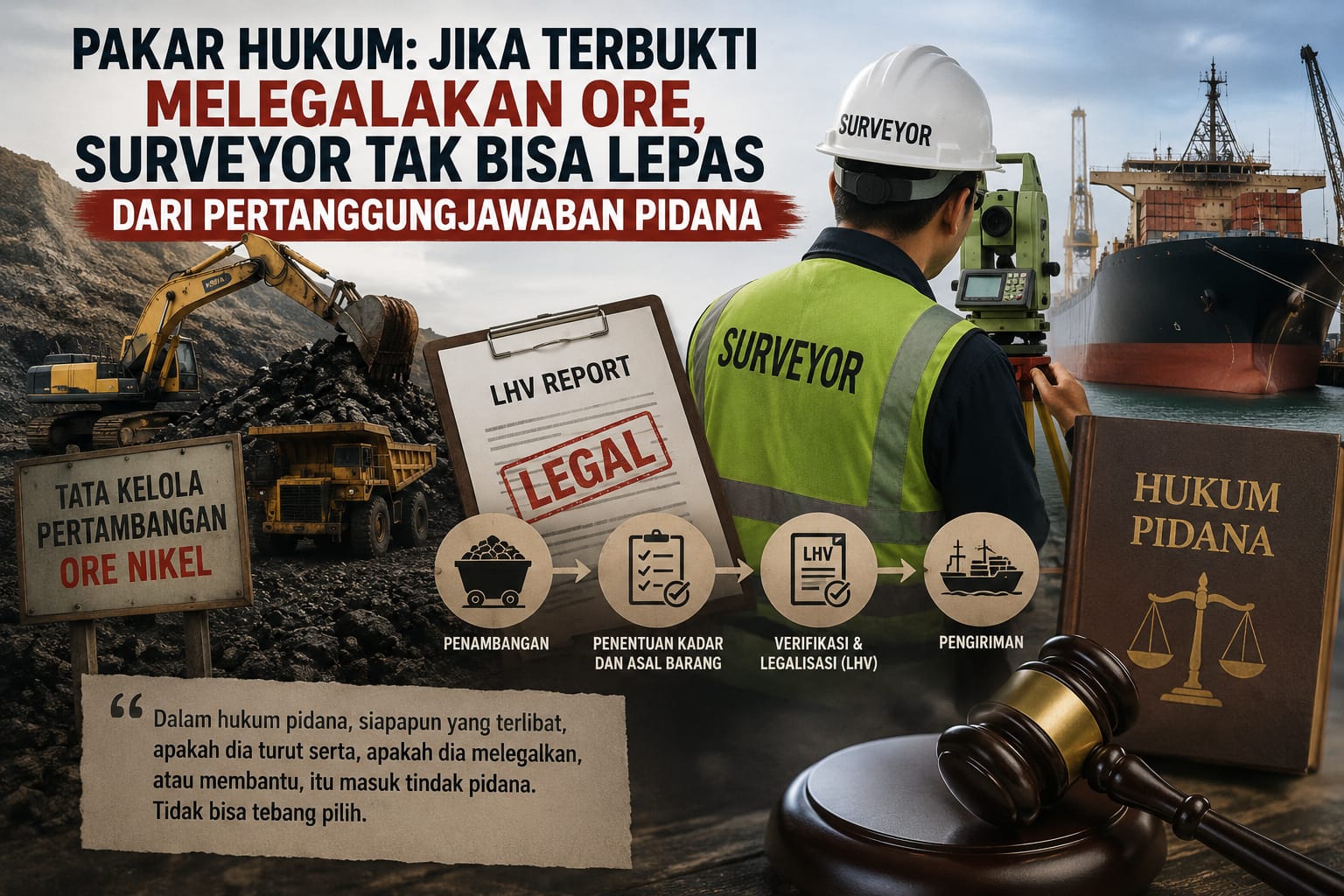 Pakar Hukum Nilai Ada Dugaan Unsur Turut Serta Surveyor dalam Kasus Korupsi PT AMIN