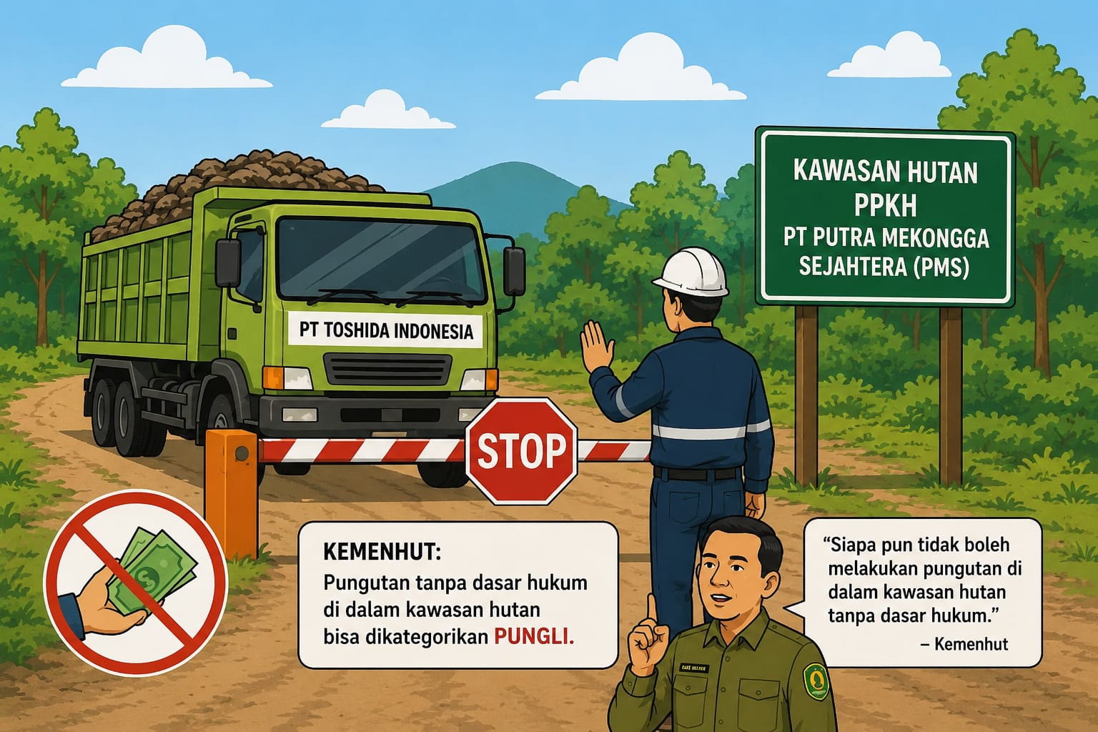 Kemenhut: Pungutan dalam Kawasan Hutan Tanpa Dasar Hukum Bisa Dikategorikan Pungli