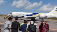 Penerbangan Perdana TransNusa dari Bali Resmi Mendarat di Bandara Matahora Wakatobi