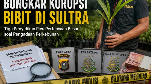 Bongkar Korupsi Bibit di Sultra, Tiga Penyidikan APH Picu Pertanyaan Besar soal Pengadaan Perkebunan