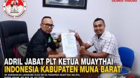 Pengprov Muaythai Sultra Tunjuk Adril Pimpin Pengkab Muna Barat