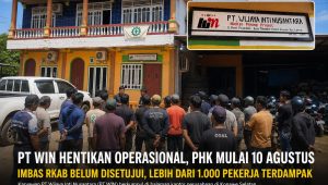 RKAB Belum Disetujui, PT WIN Setop Operasional dan Mulai PHK 10 Agustus