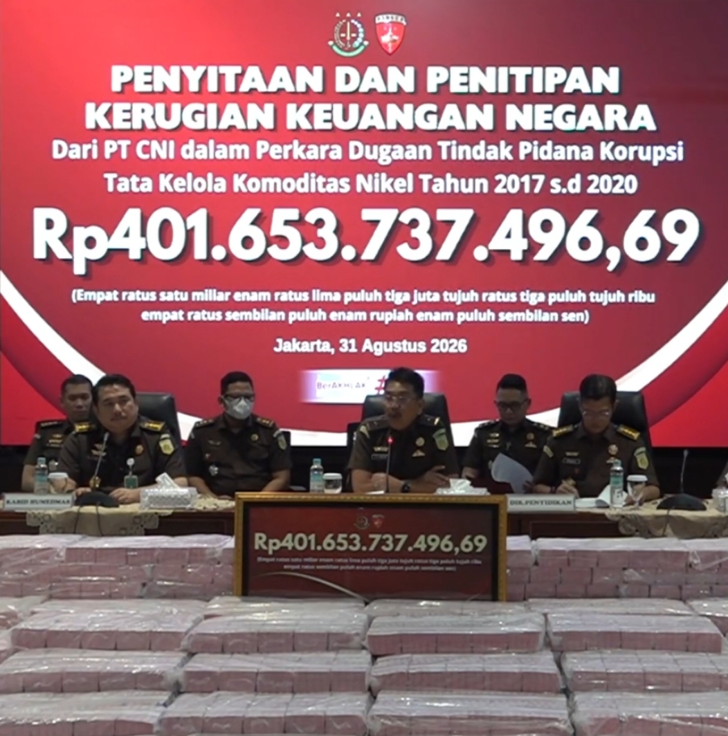 Kejagung: Pihak yang Bertanggung Jawab dalam Kasus PT CNI Segera Ditentukan