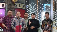 Konfrensi Pers Kejagung Kejagung Tetapkan PT CNI Tersangka Korporasi Ekspor Ore Nikel bersama 4 Orang Lainnya