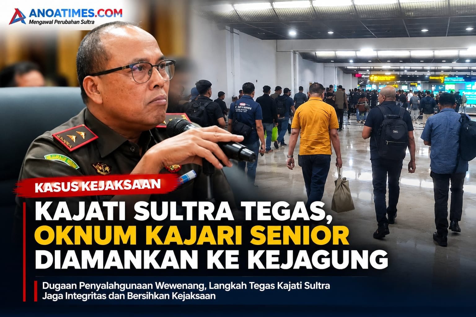 Ketegasan Kajati Sultra, Oknum Kajari Senior Diamankan ke Kejagung