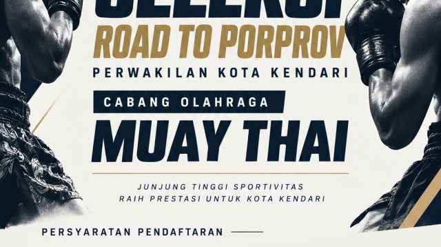 Muaythai Kendari Buka Seleksi Atlet Menuju Porprov XV Sultra 2026